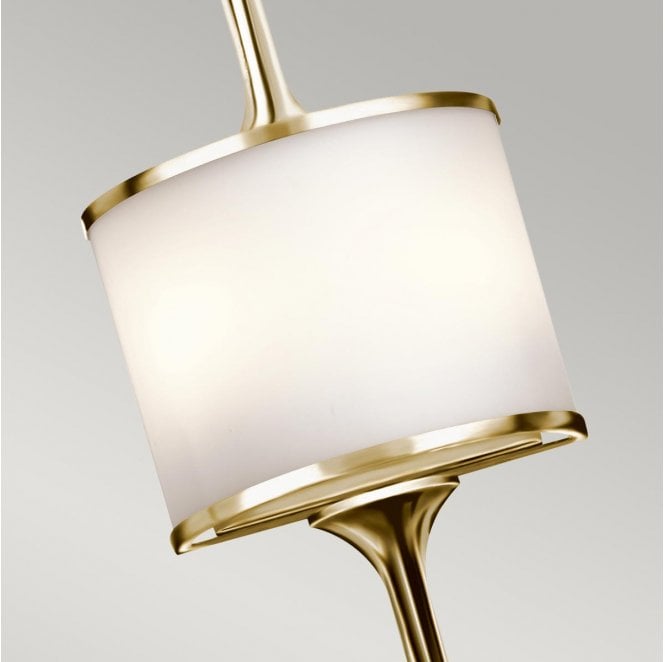 Kichler KL-MONA-L-PB Mona IP44 2 Light Wall Light in a Polished Brass Finish