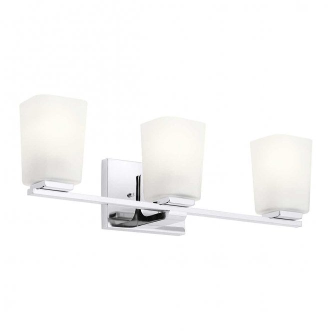 Kichler KL-ROEHM3-PC Roehm 3 Light Wall Light in a Polished Chrome Finish