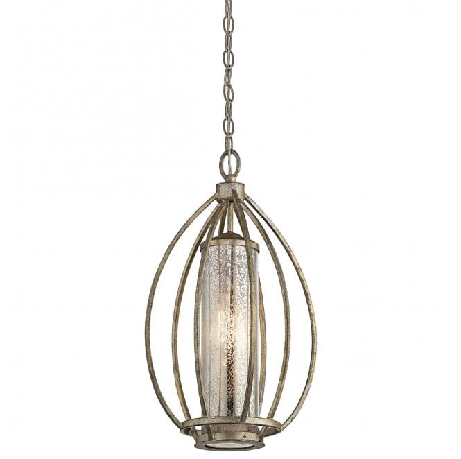 Kichler KL-ROSALIE-P Rosalie 1 Light Pendant in a Sterling Gold Finish