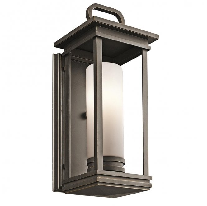 Kichler KL-SOUTH-HOPE-M South Hope Outdoor IP44 1 Light Medium Wall Lantern in a Rubbed Bronze Finish