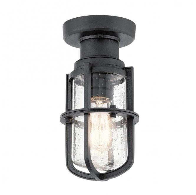 Kichler KL-SURI-F Suri Outdoor IP44 1 Light Porch / Pedestal Lantern in a Textured Black Finish