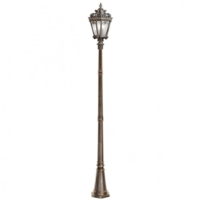 Kichler KL-TOURNAI-5XL Tournai Outdoor IP44 3 Light Extra Large Lamp Post in a Londonderry Finish