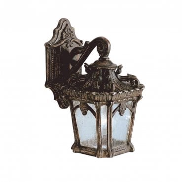 KL-TOURNAI2-S Tournai Outdoor IP44 1 Light Small Wall Lantern in a Londonderry Finish