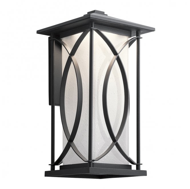 Kichler QN-ASHBERN-L Ashbern Outdoor IP44 1 Light Wall Lantern in a Textured Black Finish