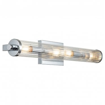 QN-AZORES4-PC Azores IP44 4 Light Wall Light in a Polished Chrome
