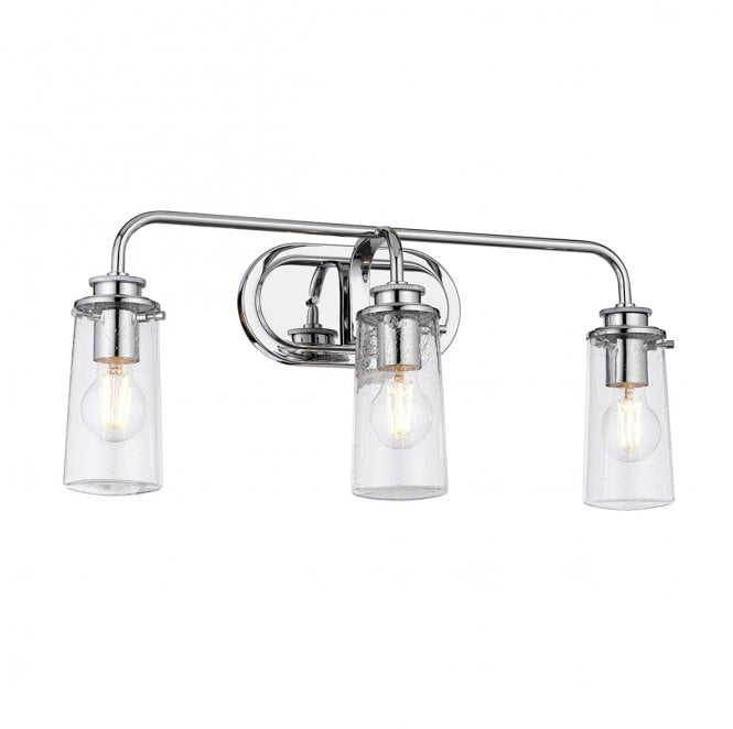 Kichler QN-BRAELYN3-PC Braelyn IP44 3 Light Wall Light in a Polished Chrome Finish