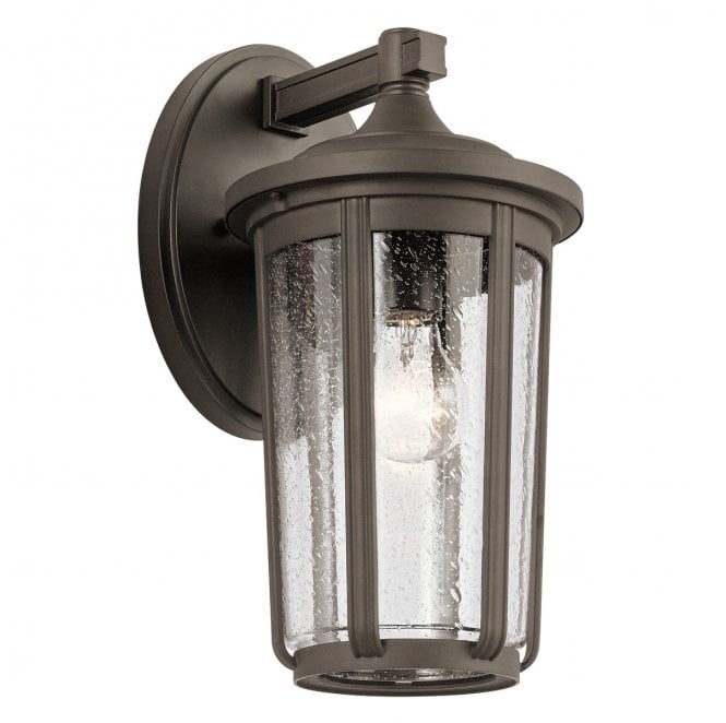 Kichler QN-FAIRFIELD-L-OZ Fairfield Outdoor IP44 1 Light Large Wall Lantern in an Old Bronze Finish