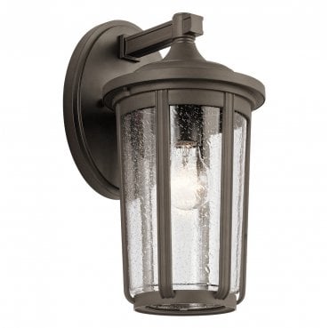 QN-FAIRFIELD-L-OZ Fairfield Outdoor IP44 1 Light Large Wall Lantern in an Old Bronze Finish