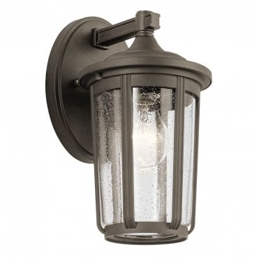 QN-FAIRFIELD-M-OZ Fairfield Outdoor IP44 1 Light Medium Wall Lantern in an Old Bronze Finish