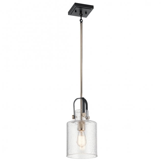 Kichler QN-KITNER-P-PN Kitner 1 Light Pendant in a Polished Nickel Finish