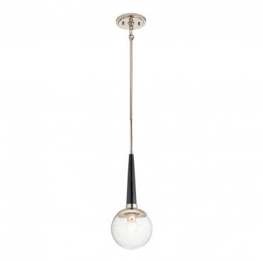 QN-MARILYN-MP Marilyn 1 Light Pendant in a Polished Nickel Finish