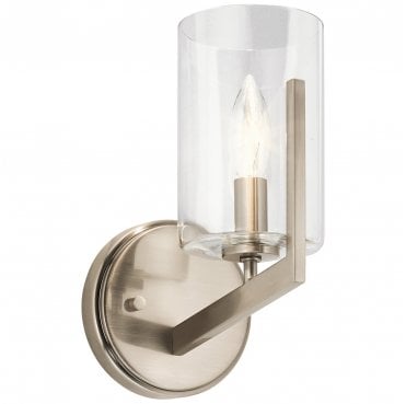 QN-NYE1-CLP Nye 1 Light Wall Light in a Classic Pewter Finish