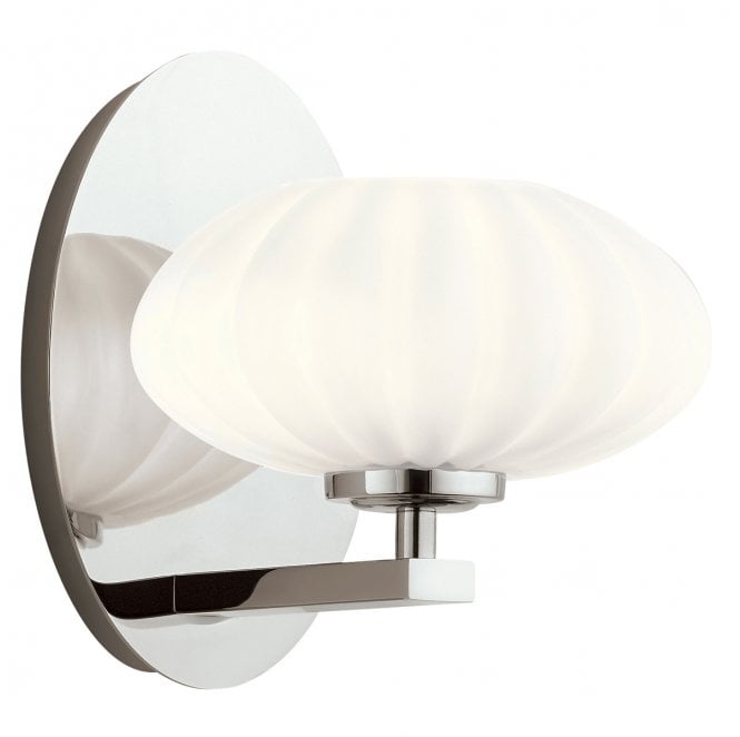 Kichler QN-PIM1-PC Pim IP44 1 Light Wall Light in a Polished Chrome Finish