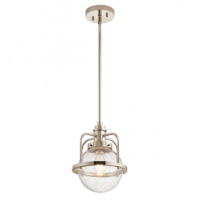 Kichler QN-TRIOCENT-P-PN Triocent 1 Light Pendant/Semi Flush in a Polished Nickel Finish