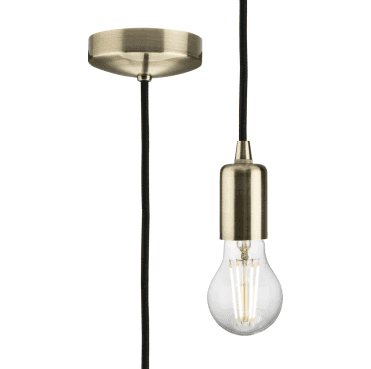 8270LAB 1.8m Contemporary Pendant Set in an Antique Brass Finish