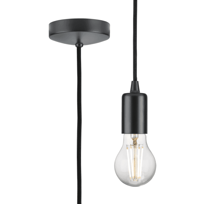 Knightsbridge 8270LAT 1.8m Contemporary Pendant Set in an Anthracite Finish