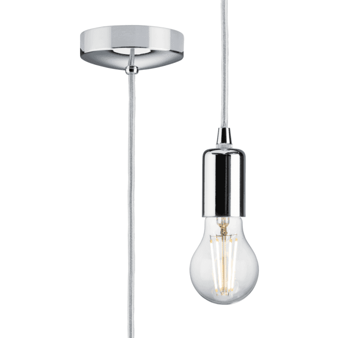 Knightsbridge 8270LPC 1.8m Contemporary Pendant Set in a Polished Chrome Finish