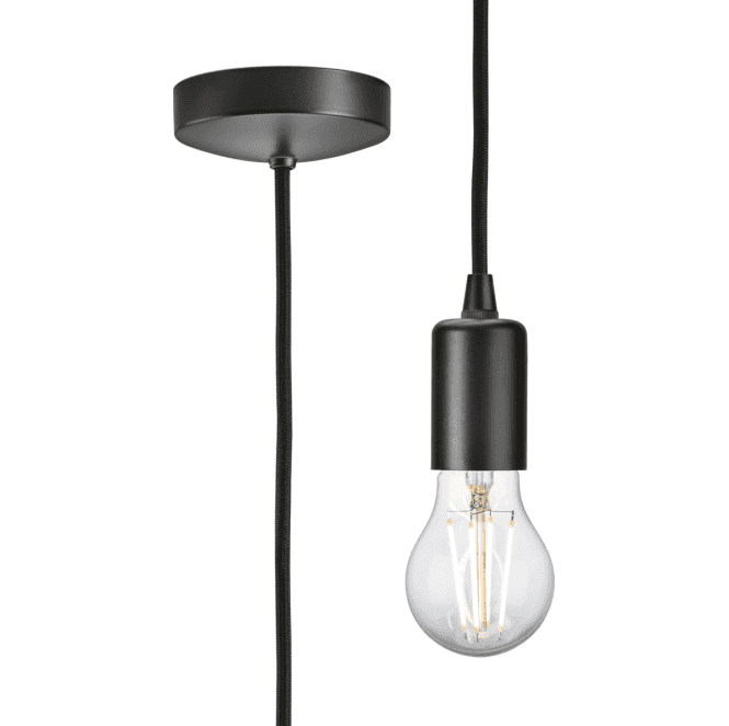 Knightsbridge 8270LSB 1.8m Contemporary Pendant Set in a Smoked Bronze Finish