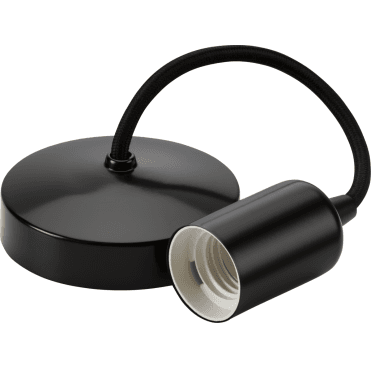 8270MB 6" Contemporary Pendant Set in a Matt Black Finish