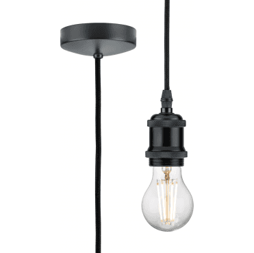 8271LAT 1.8m Vintage Pendant Set in an Anthracite Finish