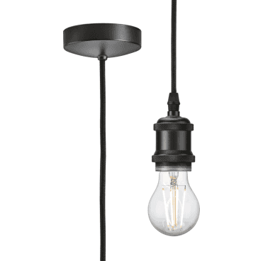 8271LSB 1.8m Vintage Pendant Set in a Smoked Bronze Finish