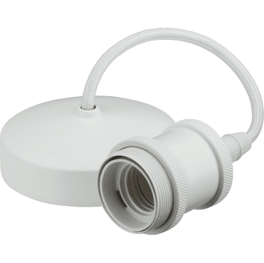 8271MW 6" Vintage Pendant Set in a Matt White Finish