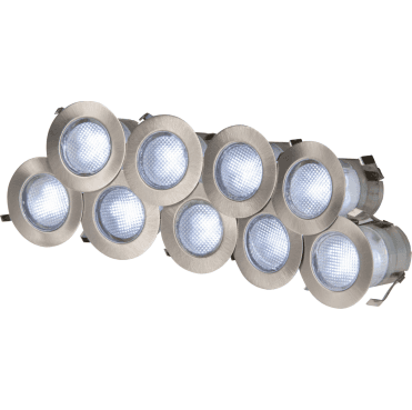KIT16W Outdoor IP65 10x0.2w LED (6000k Cool White) Kit in a Stainles Steel Finish