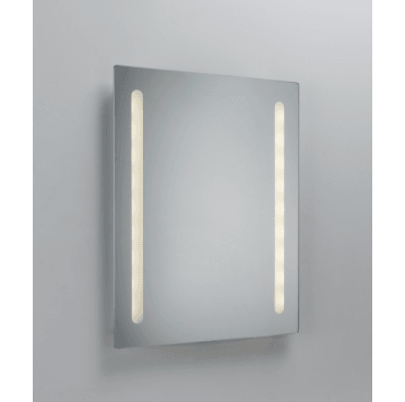 MLBA6045F IP44 Battery Operated LED Bathroom Mirror with Frosted Panels
