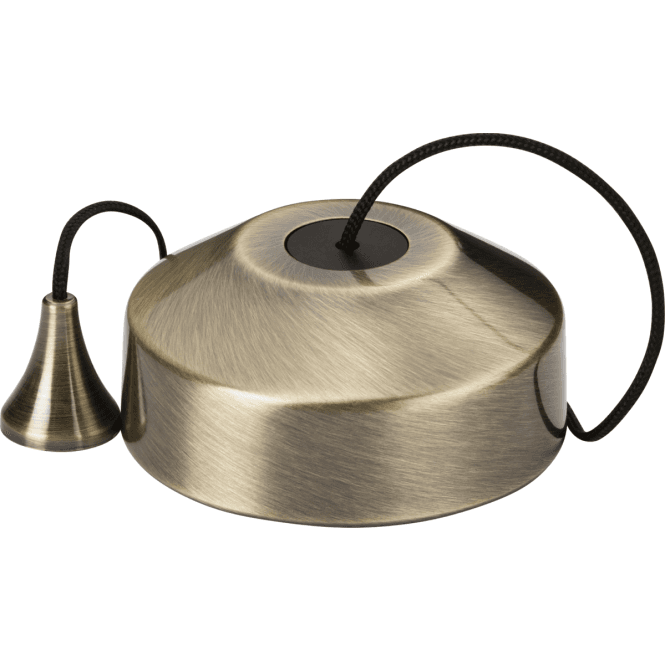Knightsbridge Switches and Sockets 8300AB 10a 2 Way Pull Cord Switch in Antique Brass