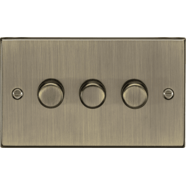 CS2193AB Decorative 3G 2W 10-200W (5-150W LED) Intelligent Dimmer in Antique Brass