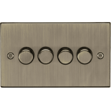CS2194AB Decorative 4G 2W 10-200W (5-150W LED) Intelligent Dimmer in Antique Brass