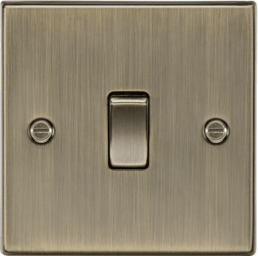 CS2AB Decorative 1G 2W Switch in Antique Brass