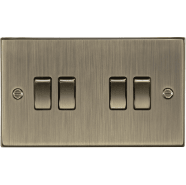 CS41AB Decorative 4G 2W Switch in Antique Brass