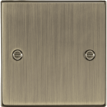 CS85AB Decorative 1G Blanking Plate in Antique Brass