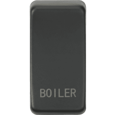 GDBOILAT Switch Cover marked "BOILER" in Anthracite