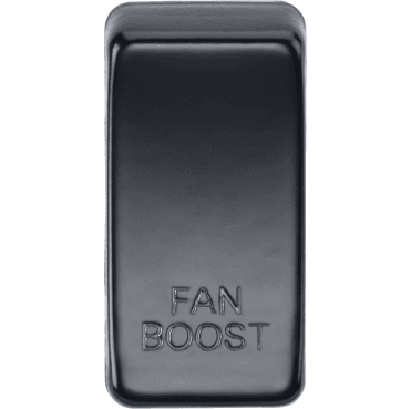 GDBOOSTMB Switch Cover marked "FAN BOOST" in Matt Black