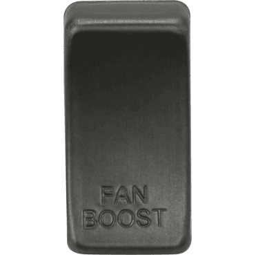 GDBOOSTSB Switch Cover marked "FAN BOOST" in Smoked Bronze