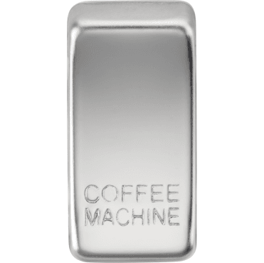 GDCOFFPC Switch Cover marked "COFFEE MACHINE" in Polished Chrome