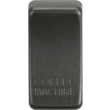 GDCOFFSB Switch Cover marked "COFFEE MACHINE" in Smoked Bronze