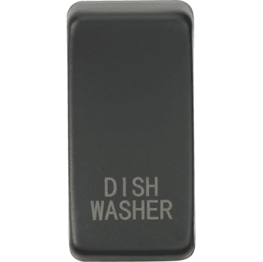 GDDISHAT Switch Cover marked "DISHWASHER" in Anthracite