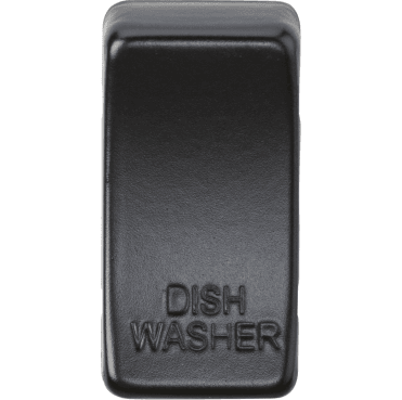 GDDISHMB Switch Cover marked "DISHWASHER" in Matt Black