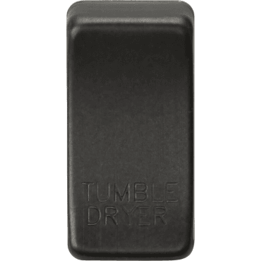GDDRYSB Switch Cover marked "TUMBLE DRYER" in Smoked Bronze