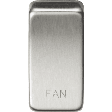 GDFANBC Switch Cover marked "FAN" in Brushed Chrome