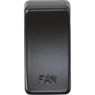 GDFANMB Switch Cover marked "FAN" in Matt Black
