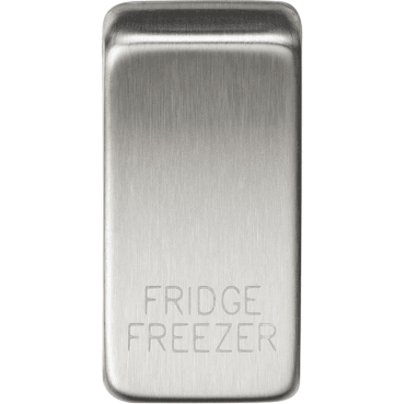 GDFRIDBC Switch Cover marked "FRIDGE FREEZER" in Brushed Chrome