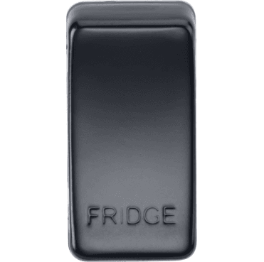 GDFRIDGEMB Switch Cover marked "FRIDGE" in Matt Black