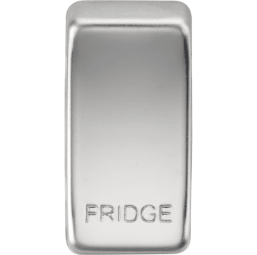 GDFRIDGEPC Switch Cover marked "FRIDGE" in Polished Chrome