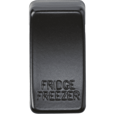 GDFRIDMB Switch Cover marked "FRIDGE FREEZER" in Matt Black