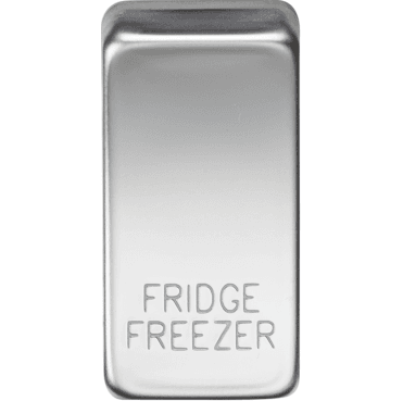 GDFRIDPC Switch Cover marked "FRIDGE FREEZER" in Polished Chrome