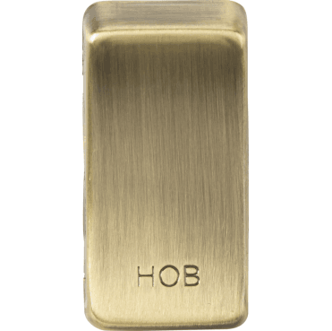 GDHOBAB Switch Cover marked "HOB" in Antique Brass